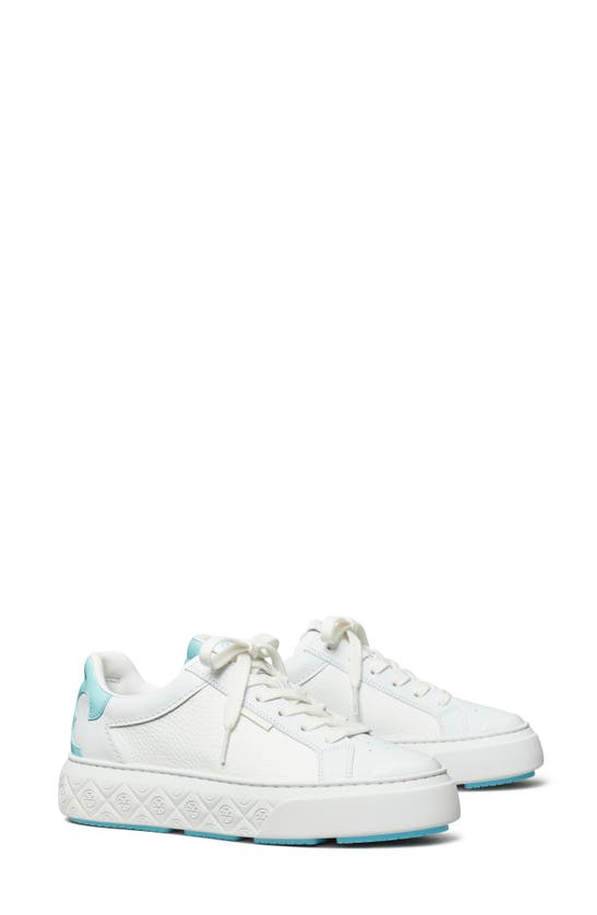 Tory Burch Ladybug Sneaker In Titanium White / Island Blue | ModeSens