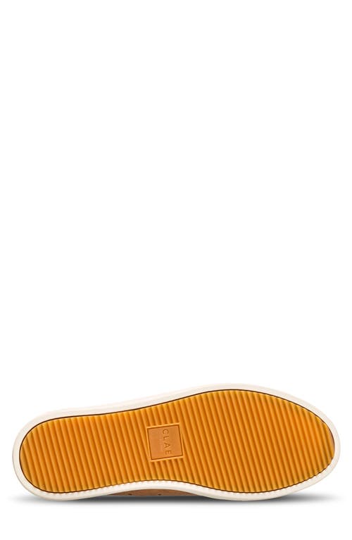 Clae Bradley Leather Mid Top Sneaker In Wheat Nubuck