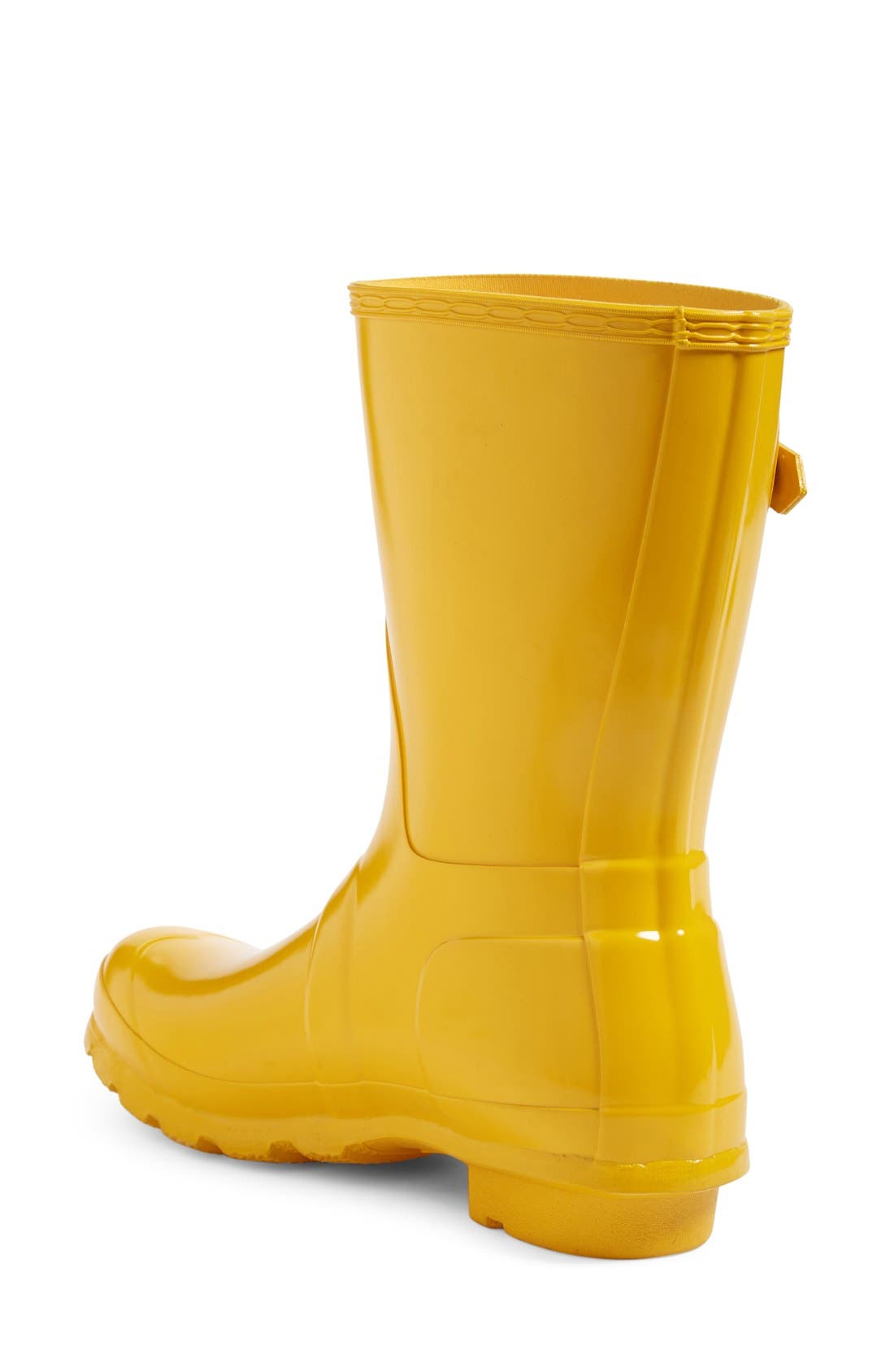 Hunter Original Short Gloss Waterproof Rain Boot, Yellow