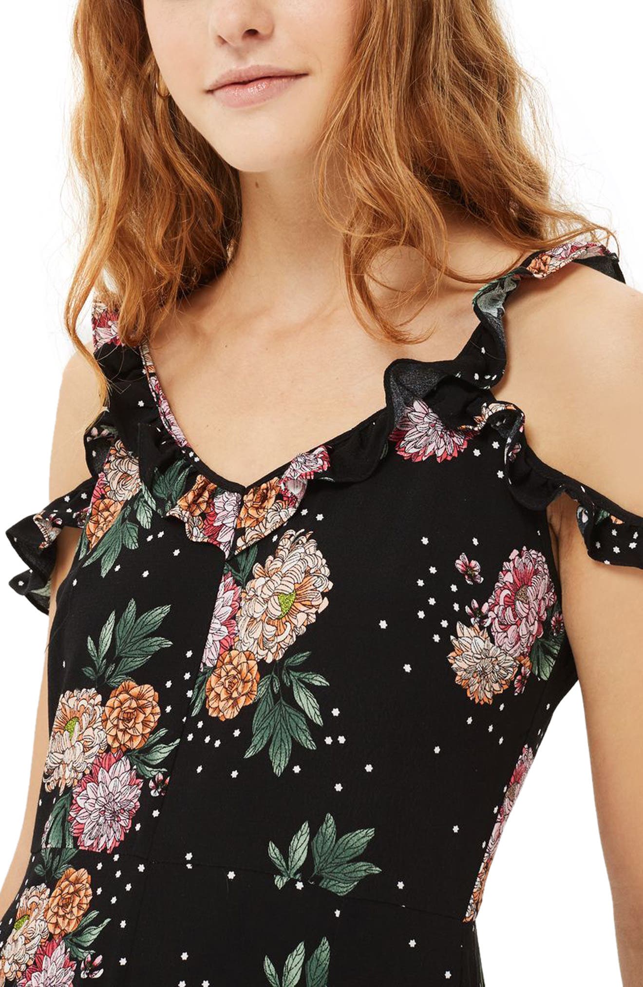 topshop ruffle jumpsuit