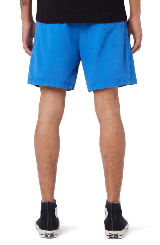 Hudson Racer Stretch Ripstop Drawstring Shorts In Ripstop Blue