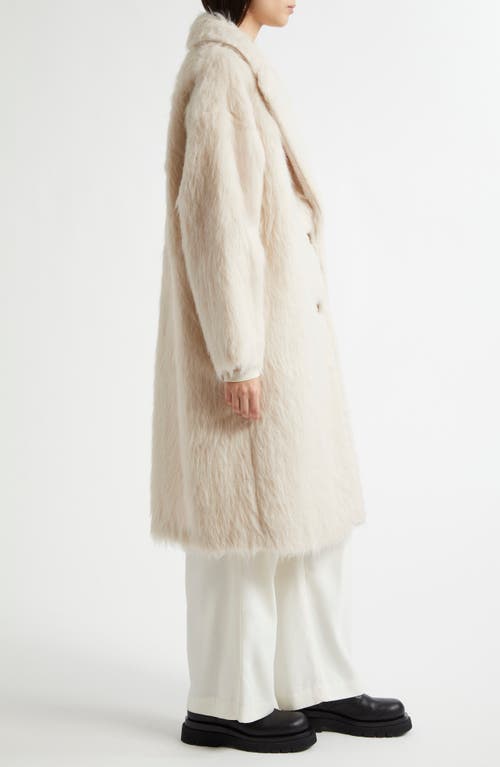 Shop Weekend Max Mara Cantone Alpaca Blend Coat In Ecru