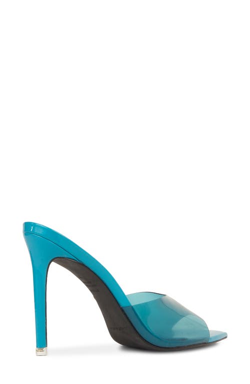 Black Suede Studio Bella Sandal In Teal Patent