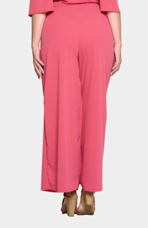 Shop L I V D Rachel Pocket High Waist Wide Leg Pants In Pink