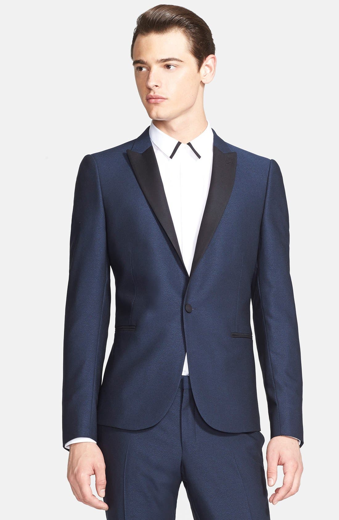 The Kooples Trim Fit Single Button Tuxedo Jacket Nordstrom