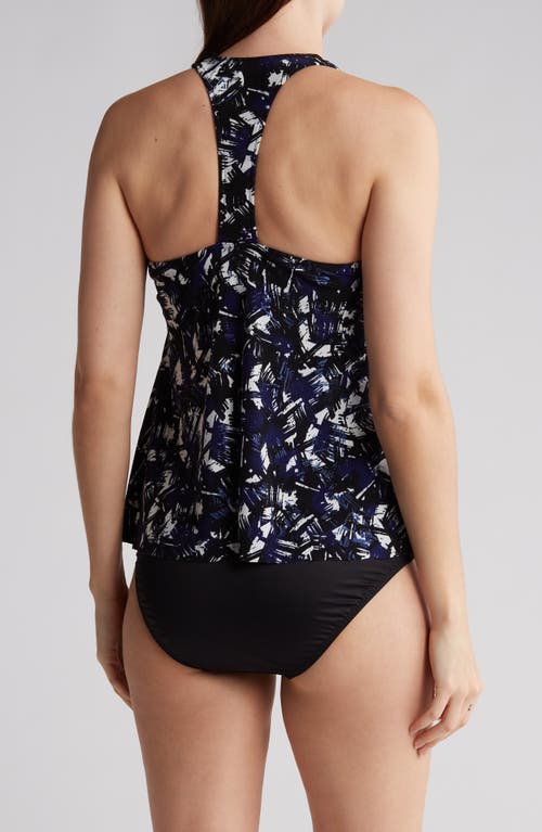 Shop Magicsuit ® Taylor Blueprint Tankini Two-piece Swimsuit In Black/marine