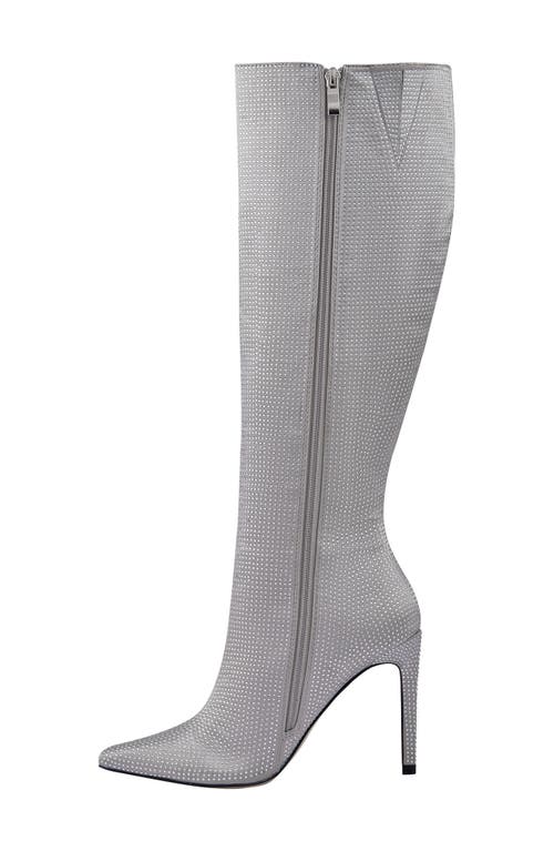 Lady Couture Diamond Boot In Silver
