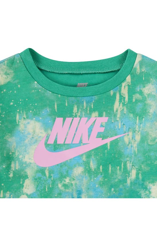 Shop Nike Boxy Graphic T-shirt & Bike Shorts Set In Pink Rise