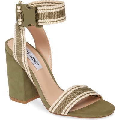 Steve Madden Filter Ankle Strap Sandal, Green