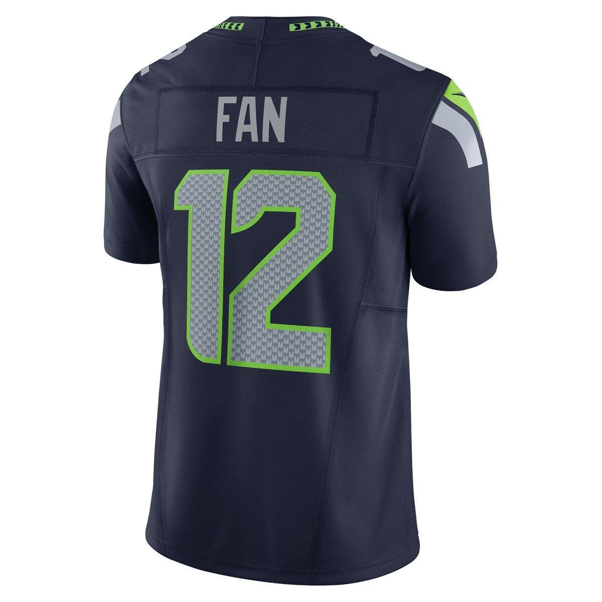 Men's Seattle Seahawks DK Metcalf Nike Royal Throwback Player Name