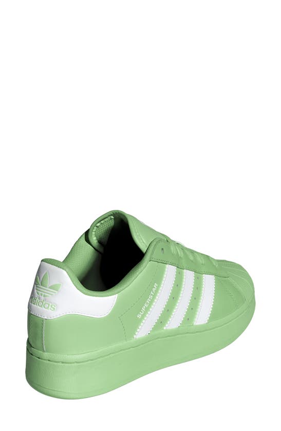 Shop Adidas Originals Superstar Xlg Sneaker In Green/ White/ Green Spark