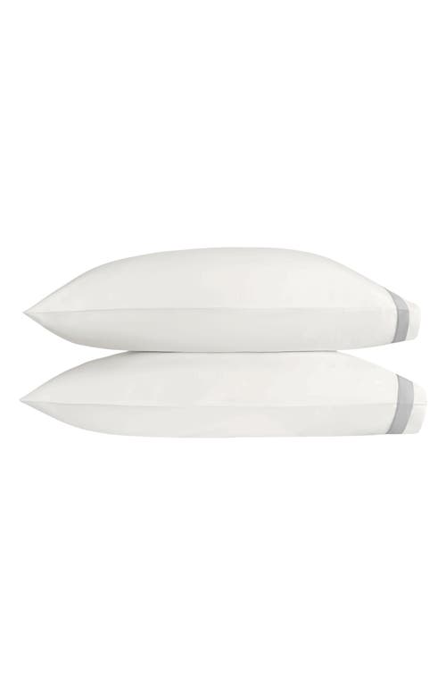 Matouk Ambrose Set Of 2 600 Thread Count Egyptian Cotton Pillowcases In White