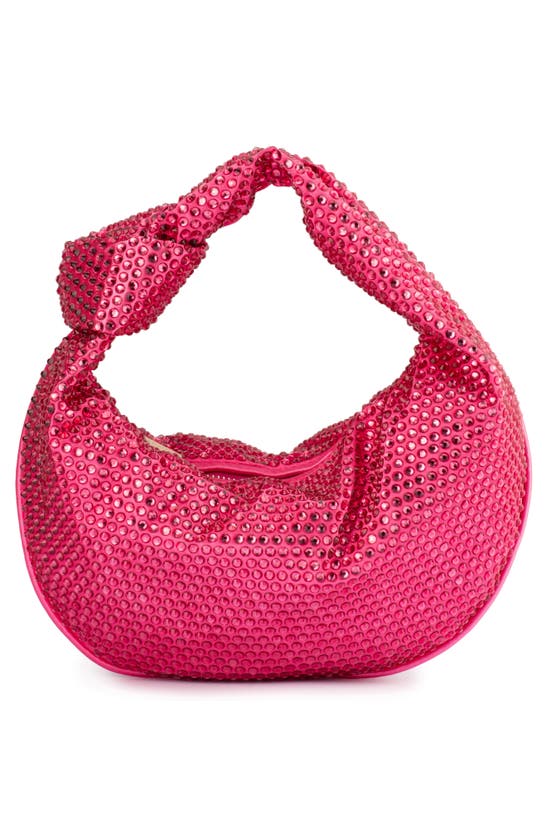 OLGA BERG OLGA BERG JULIANA CRYSTAL TOP HANDLE BAG 