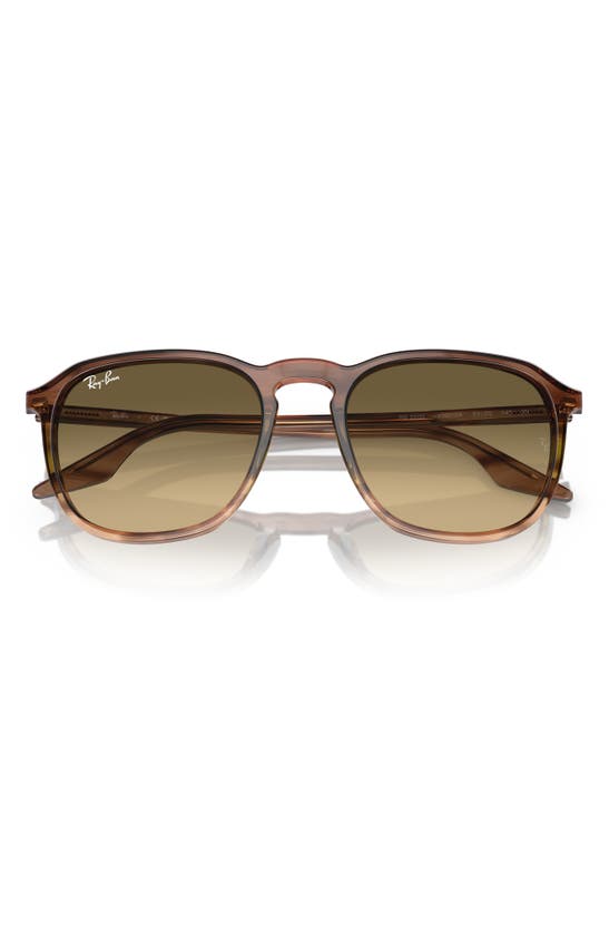 Shop Ray Ban Ray-ban 52mm Gradient Square Sunglasses In Brown