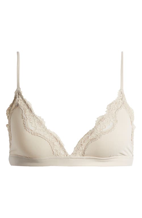 Fits Everybody Lace Triangle Bralette in Stone