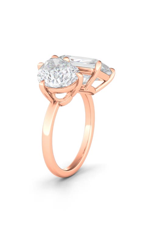 Hautecarat Lab Created Diamond Ring In Rose Gold