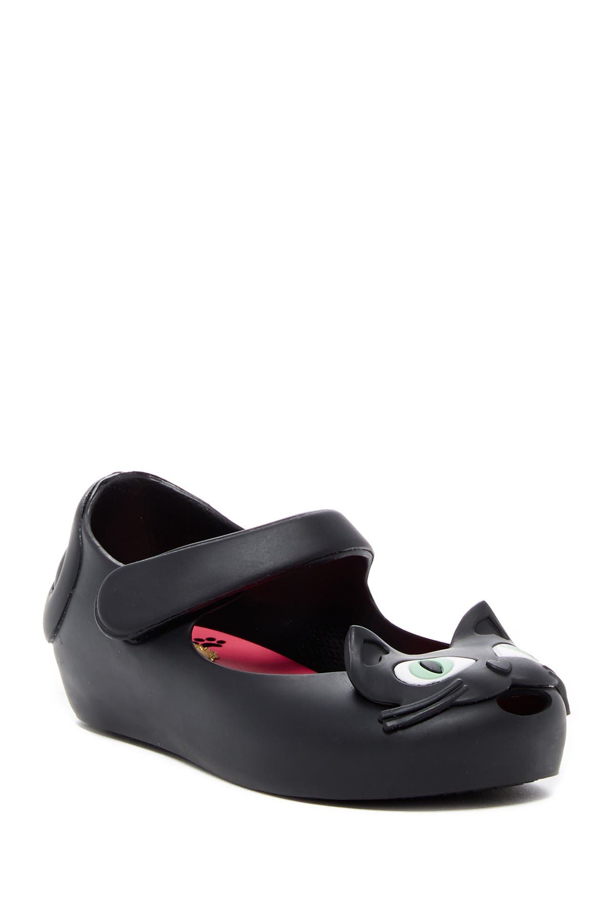 mini melissa black cat shoes