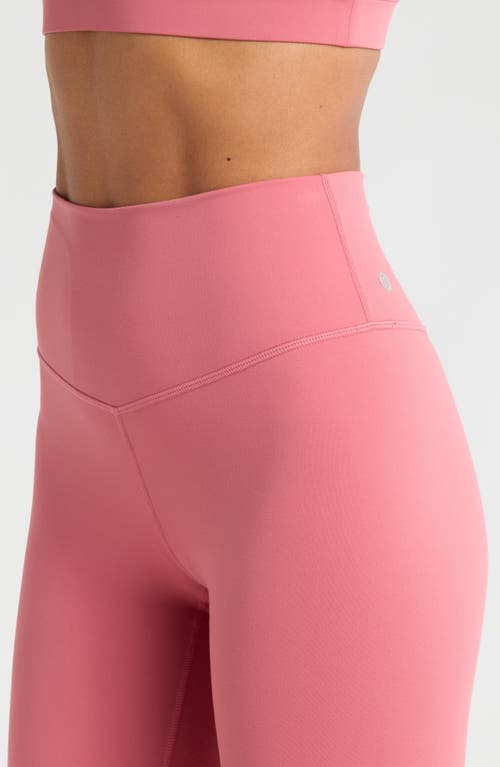 Shop Zella Studio Luxe High Waist 7/8 Leggings In Pink Mauve