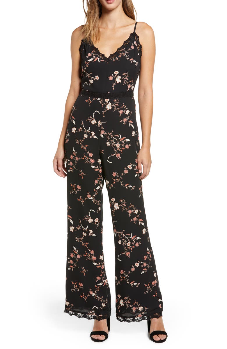 cupcakes and cashmere Floral Jumpsuit | Nordstrom
