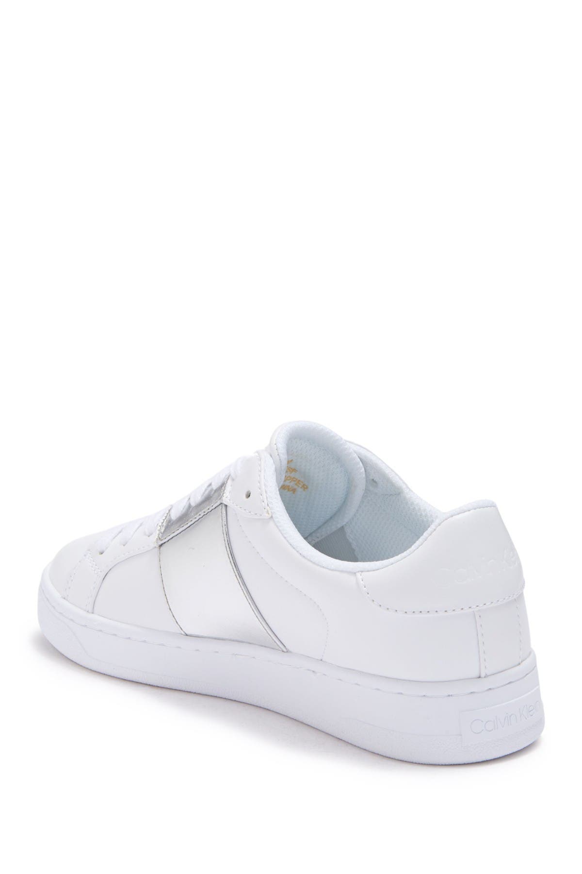 calvin klein lace up logo sneaker