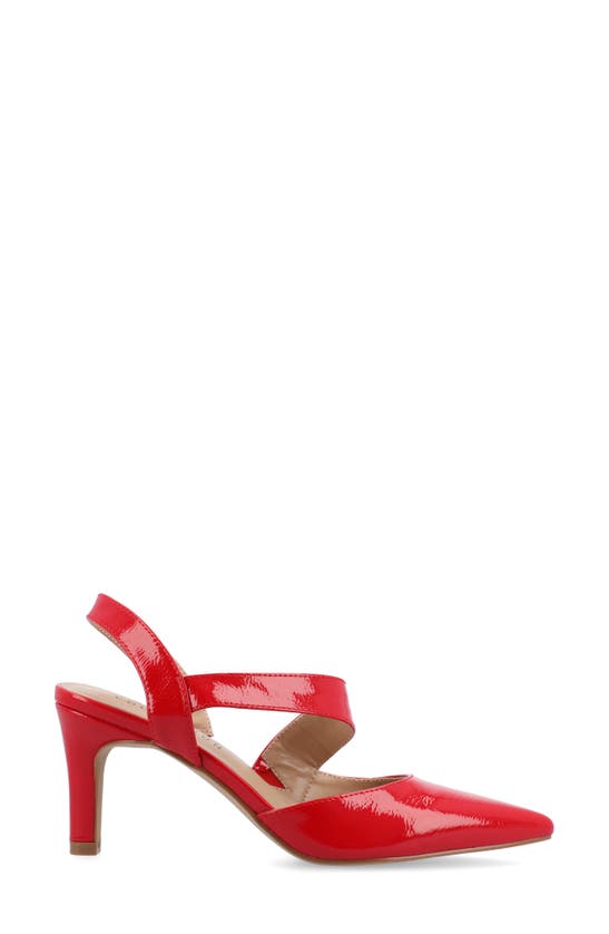 Journee Collection Scarlett Pointed Toe Pump In Red