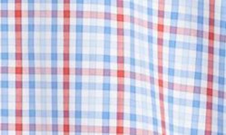 Shop Scott Barber Microdobby Gingham Button-up Shirt In Tomato