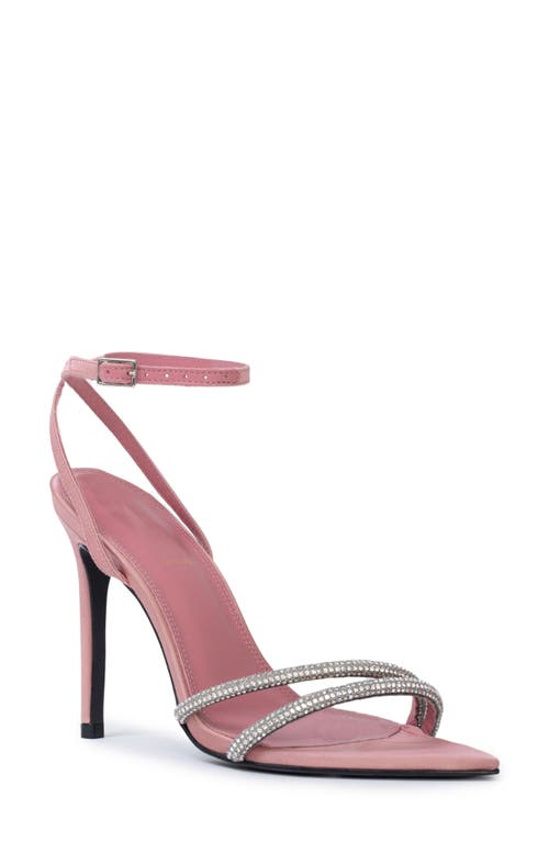 Ace Ankle Strap Pointed Toe Sandal in Dusty Rose