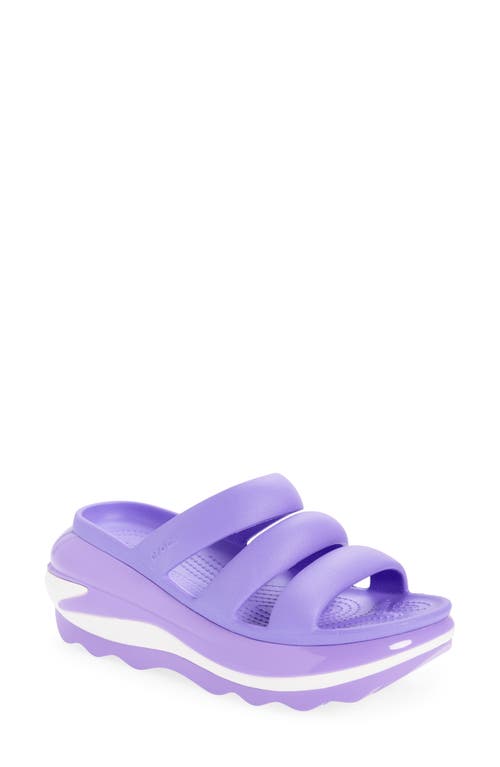 Crocs Mega Crush Platform Wedge Sandal In Purple