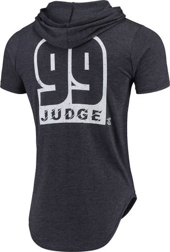 Men's Majestic Aaron Judge Navy New York Yankees Official Name & Number Player T-Shirt