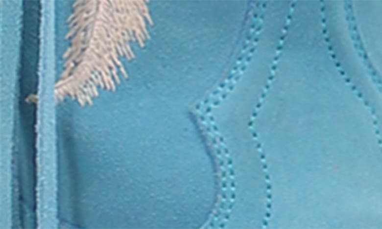 Dingo Day Dream Fringe Embroidered Western Boot In Blue