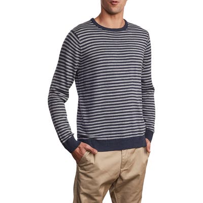 Rvca Kemper Stripe Sweater, Grey