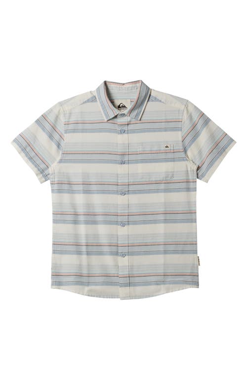 Quiksilver Kids' Oxford Stripe Short Sleeve Woven Shirt at