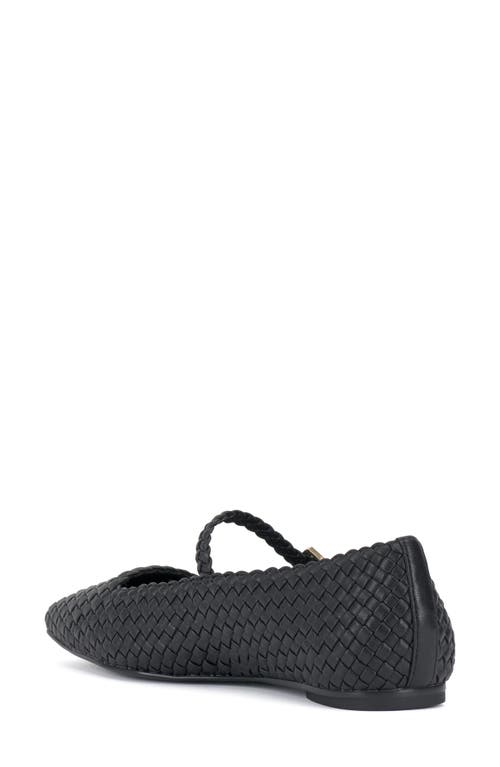 Vince Camuto Women's Vinley Basketweave Mary Jane Flats In Black