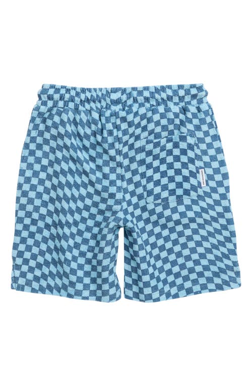 Shop Sovereign Code Kids' Hike Check Shorts In Psycha/sky Blue