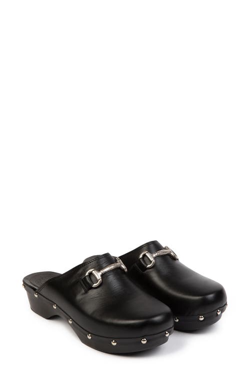 Horsebit Clog in Black