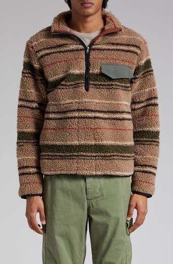 RANRA Thjorsar Stripe Fleece Half Zip Pullover | Nordstrom