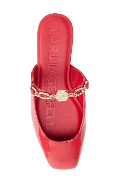 Shop Karl Lagerfeld Paris Zilla Mary Jane Mule In Red