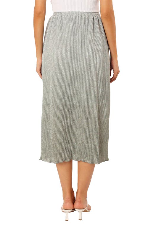 Petal And Pup Petal & Pup Margurita Metallic Midi Skirt In Gray