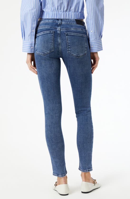 Shop Mavi Jeans Alexa Supersoft Skinny Jeans In Mid Feather Blue