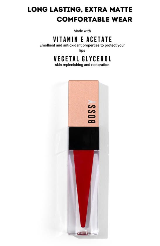 Shop Bossy Cosmetics Power Women Essentials Liquid Lipstick In Faith