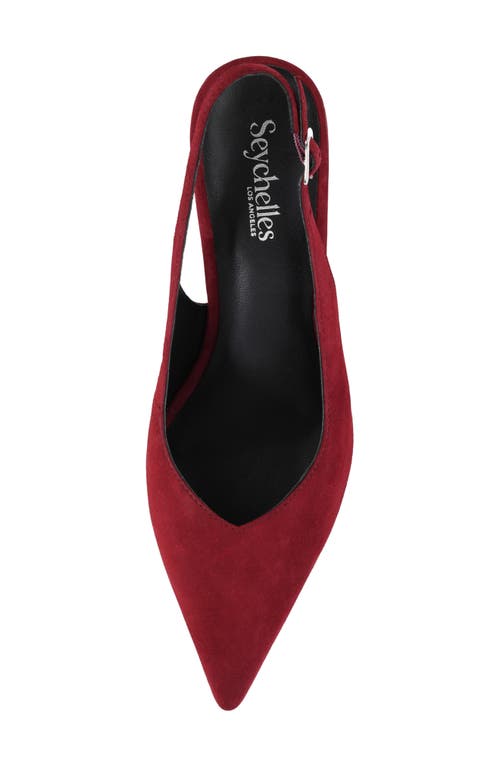 SEYCHELLES SEYCHELLES CANDLELIGHT SLINGBACK POINTED TOE KITTEN HEEL PUMP
