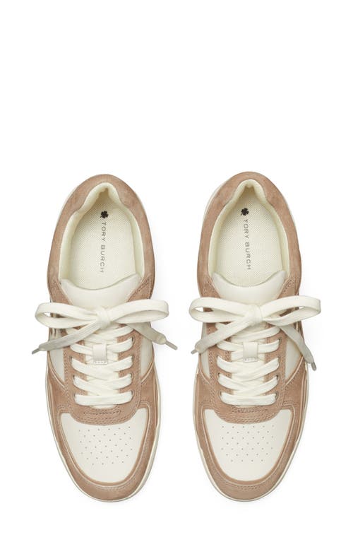 Shop Tory Burch Clover Court Sneaker In New Ivory/cerbiatto