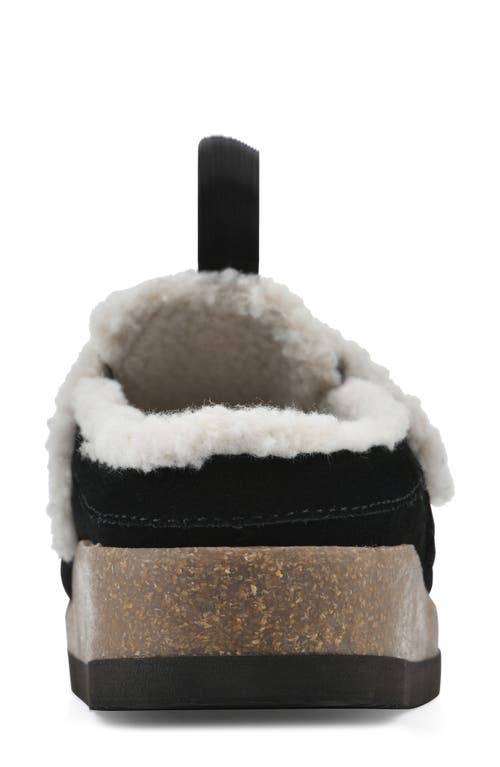 CLIFFS BY WHITE MOUNTAIN WHITE MOUNTAIN FOOTWEAR BAYLEN FAUX SHEARLING TRIM CLOG 