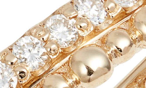 Anzie Dew Drop Pavé Diamond Double Eternity Band In Gold/diamond