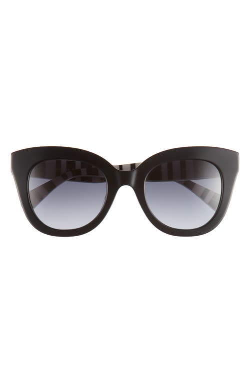 Kate Spade New York Belah 50mm Gradient Round Sunglasses In Black