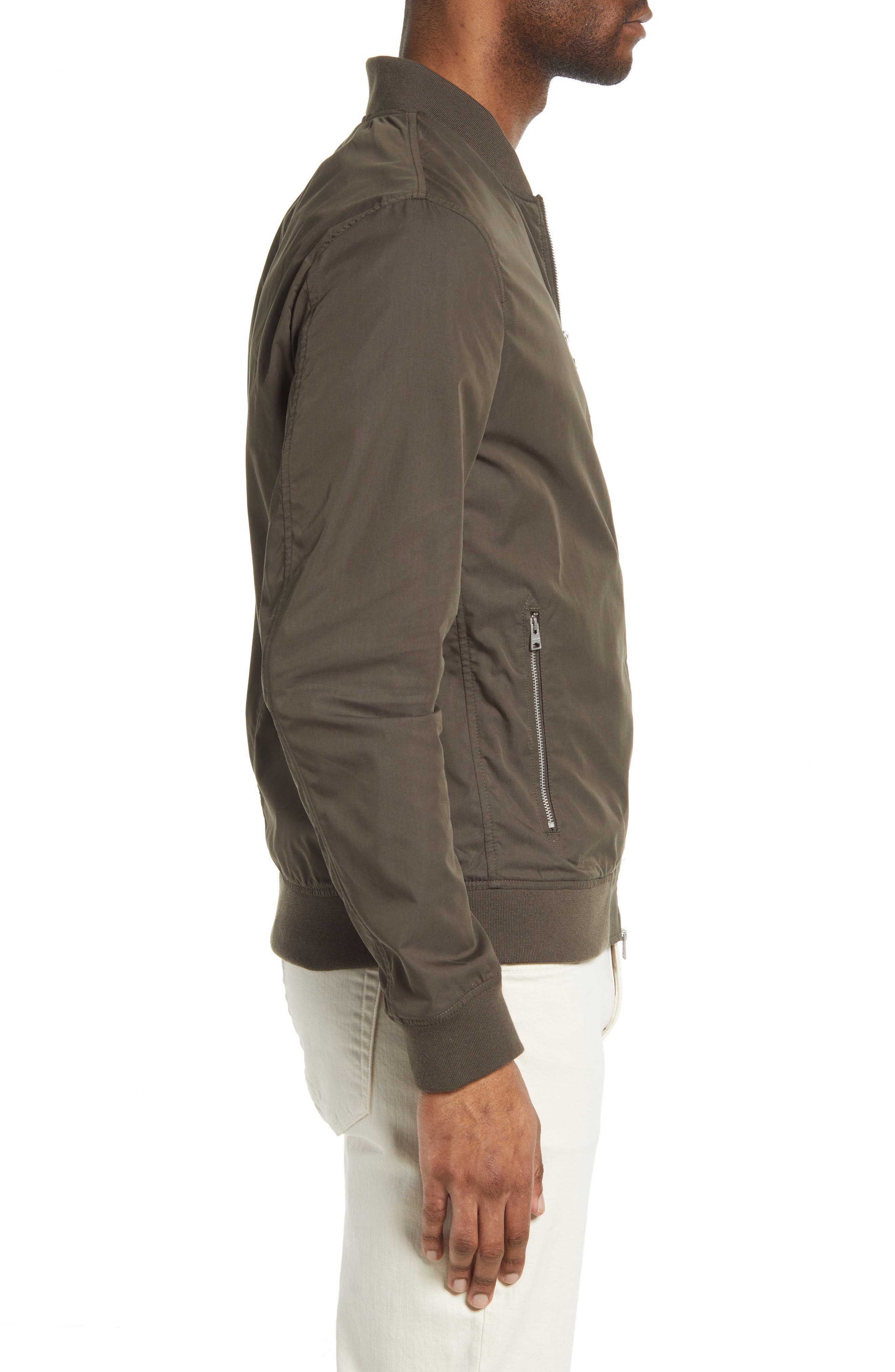 AllSaints Udan Slim Fit Bomber Jacket 