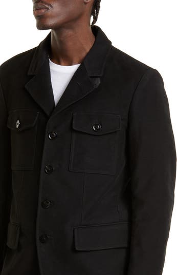 TOM FORD Men's Double-Breasted Military Coat