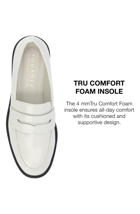 Journee Collection Raichel Penny Loafer In Bone