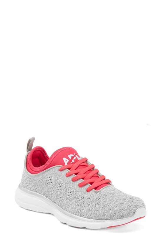 Apl Athletic Propulsion Labs Techloom Phantom Running Shoe In Silver / Ruby / Turquoise