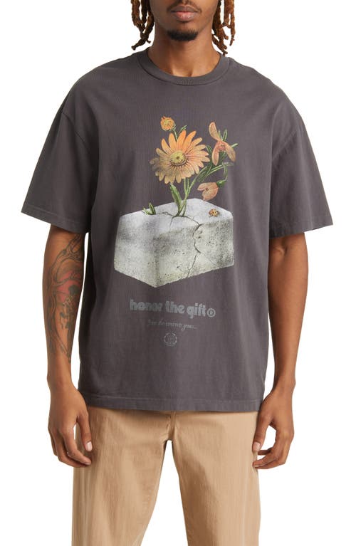 HONOR THE GIFT Concrete 2.0 Cotton Graphic T-Shirt in Charcoal at Nordstrom, Size Medium